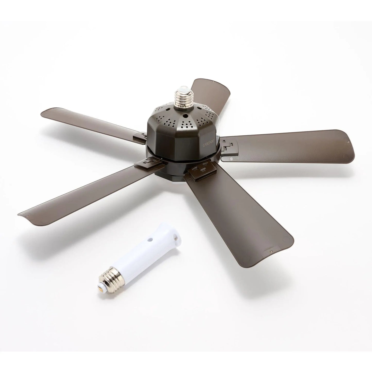 Cascade Pro 2-In-1 Socket 19" Ceiling Fan & LED Light