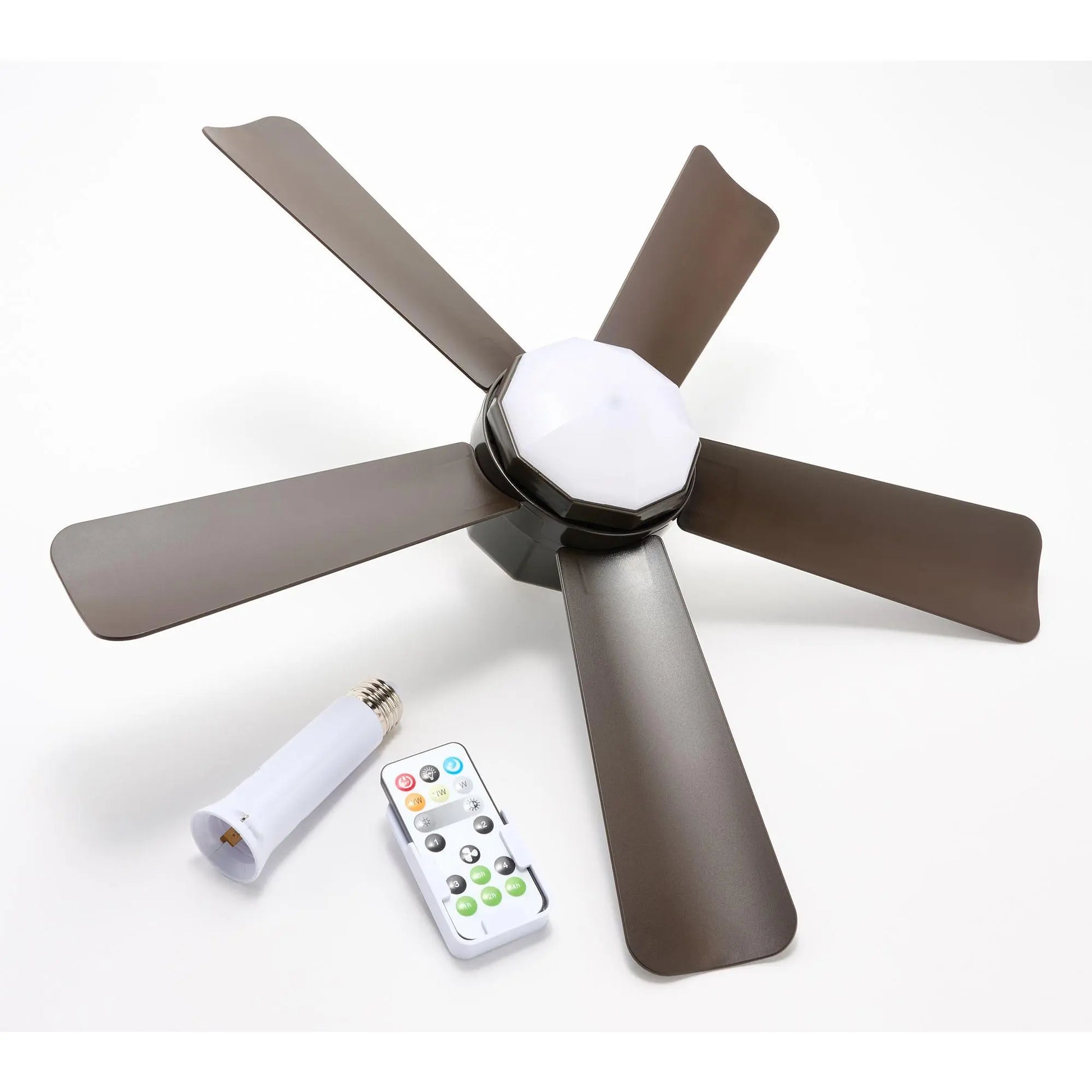 Cascade Pro 2-In-1 Socket 19" Ceiling Fan & LED Light